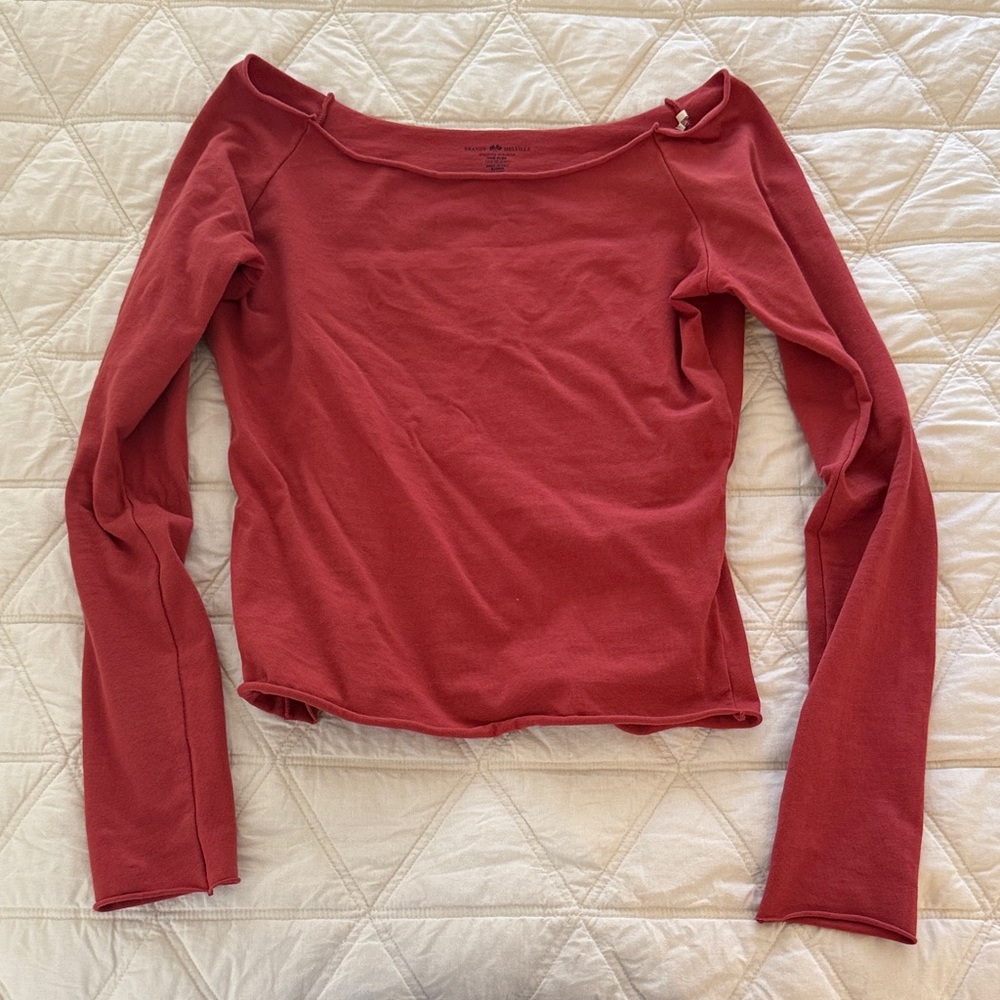 Brandy Melville Red Long Sleeve
